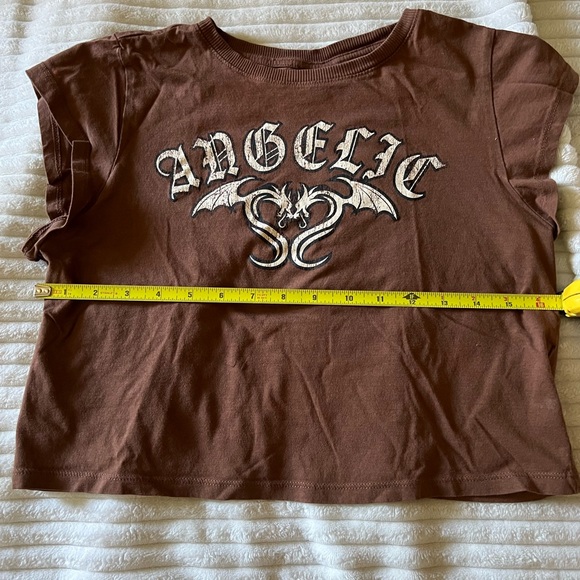 H&M cropped brown t-shirt - Picture 3 of 5